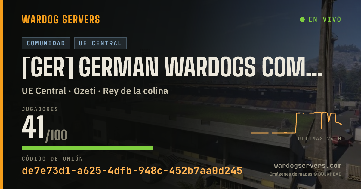 Banner de estado en vivo de [GER] German Wardogs Community | discord.gg/gwd