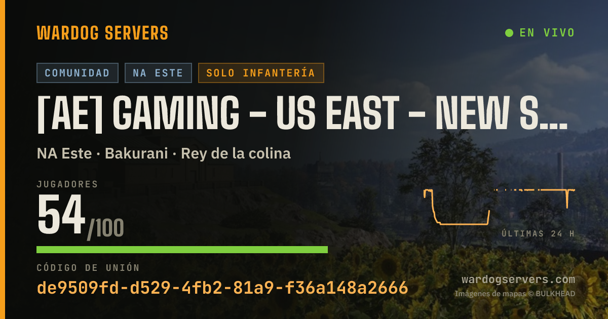 Banner de estado en vivo de [AE] GAMING - US EAST - NEW SPAWNS #1 - AERECRUIT.COM