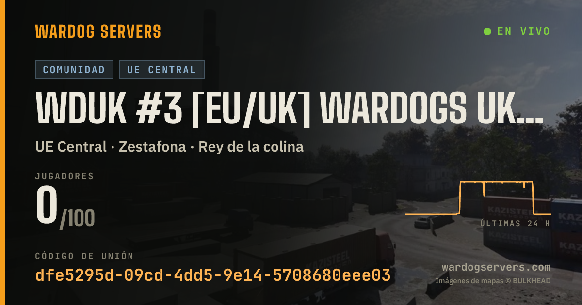 Banner de estado en vivo de WDUK #3 [EU/UK] WARDOGS UK Discord.gg/wardogsuk