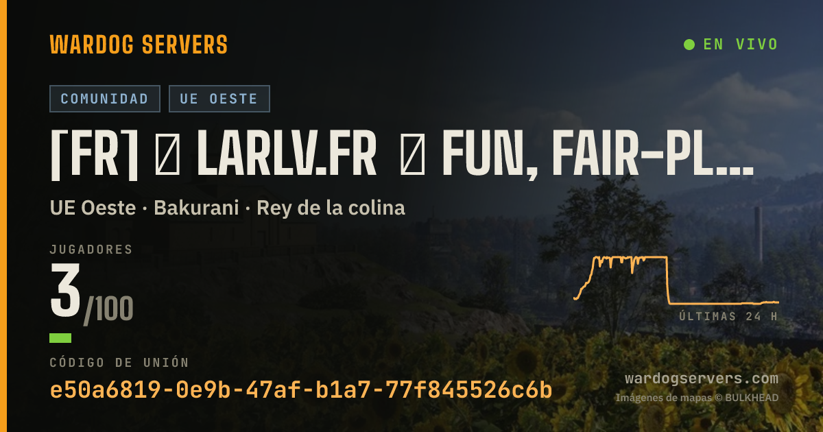 Banner de estado en vivo de [FR] ★ larlv.fr ★ Fun, Fair-play, Stats ★ france teamplay 7e