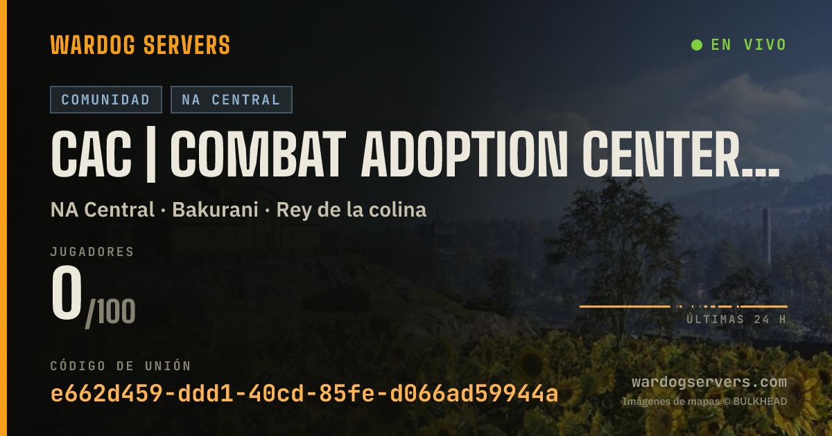 Banner de estado en vivo de CAC | Combat Adoption Center | discord.gg/CombatAdoptionCenter