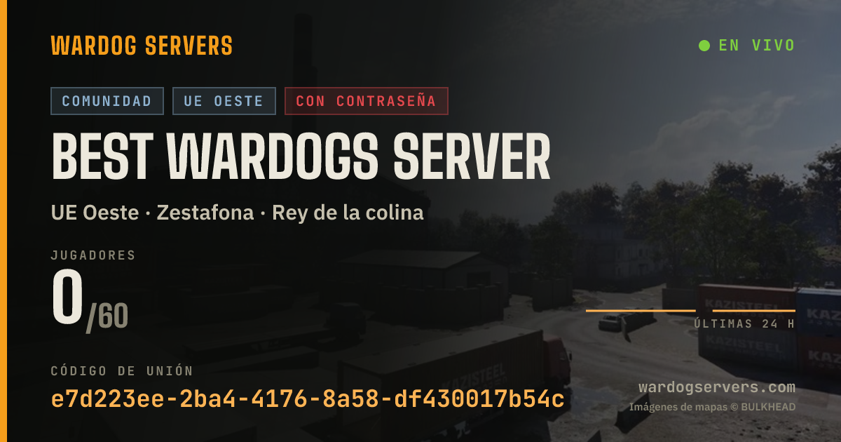 Banner de estado en vivo de Best Wardogs Server