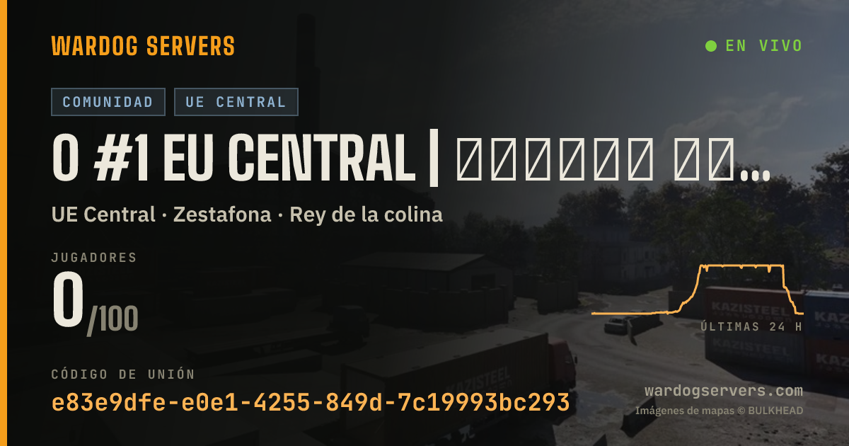 Banner de estado en vivo de 0 #1 EU CENTRAL | ПЕРШИЙ УКРАЇНСЬКИЙ | WARDOGS COM UA