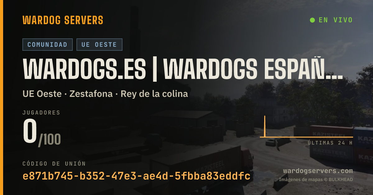 Banner de estado en vivo de WARDOGS.ES | WARDOGS ESPAÑA & LATAM #1