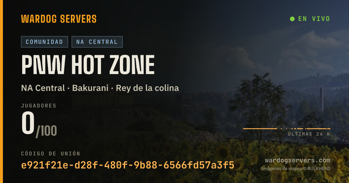 Banner de estado en vivo de PNW HOT ZONE