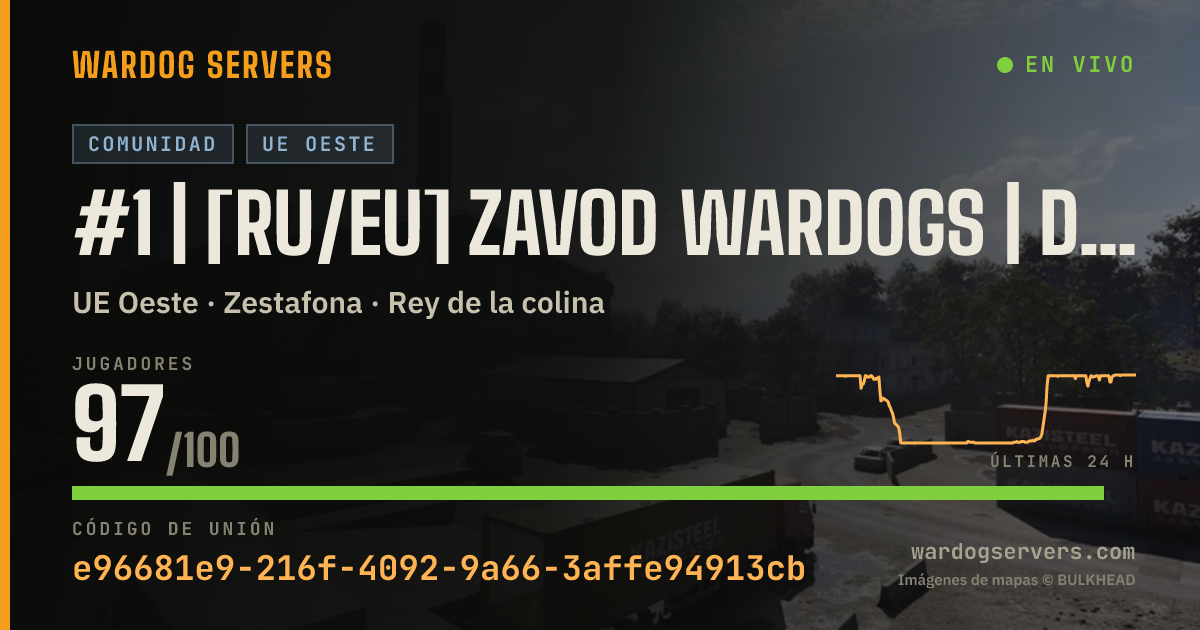 Banner de estado en vivo de #1 | [RU/EU] ZAVOD WARDOGS | discord.gg/zavod-wardogs