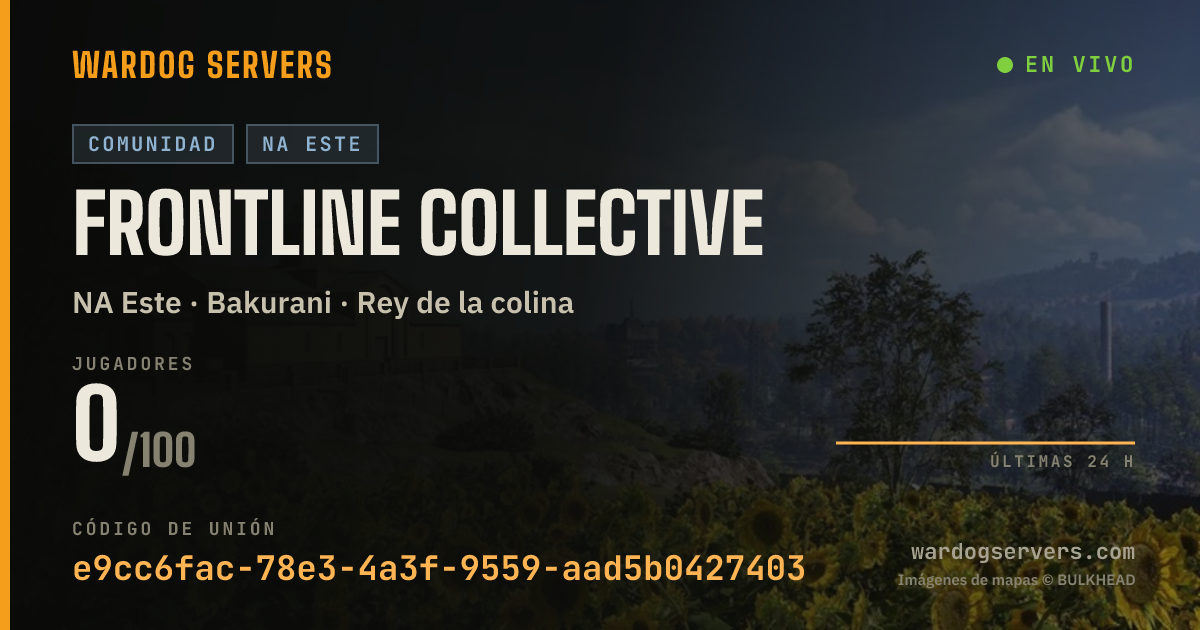 Banner de estado en vivo de Frontline Collective