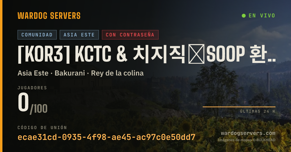 Banner de estado en vivo de [KOR3] KCTC & 치지직☆SOOP 환영 / 패스워드 : 세븐 일레븐