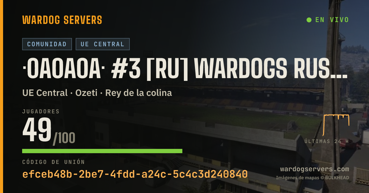 Banner de estado en vivo de ·0A0A0A· #3 [RU] WARDOGS RUSSIA - discord.gg/wardogsru