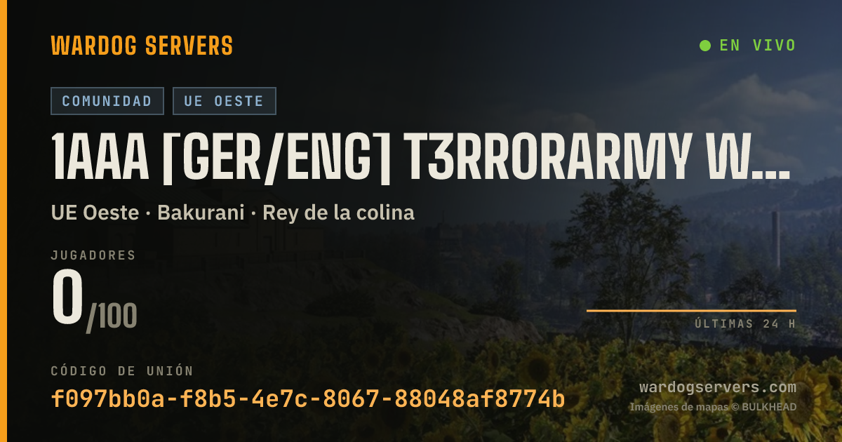 Banner de estado en vivo de 1AAA [GER/ENG] T3rr0rArmy Wardogs