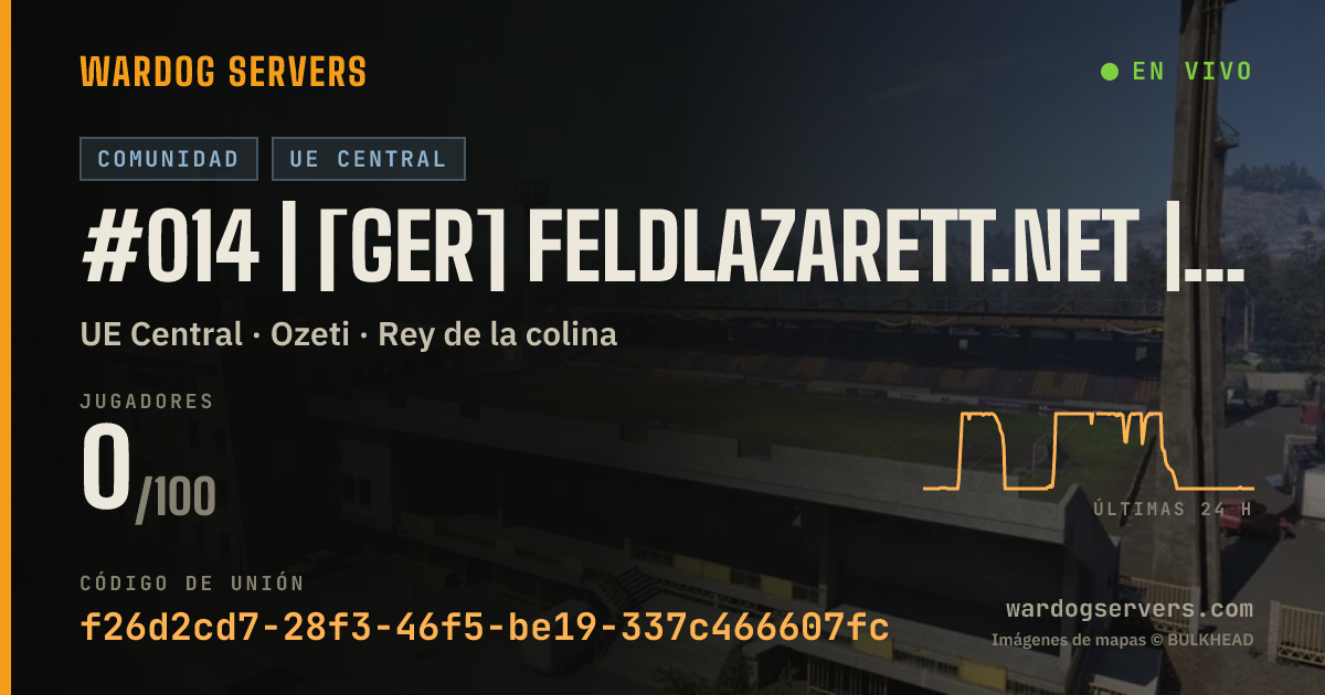 Banner de estado en vivo de #014 | [GER] Feldlazarett.net | Only-Newbies | 0-0-0