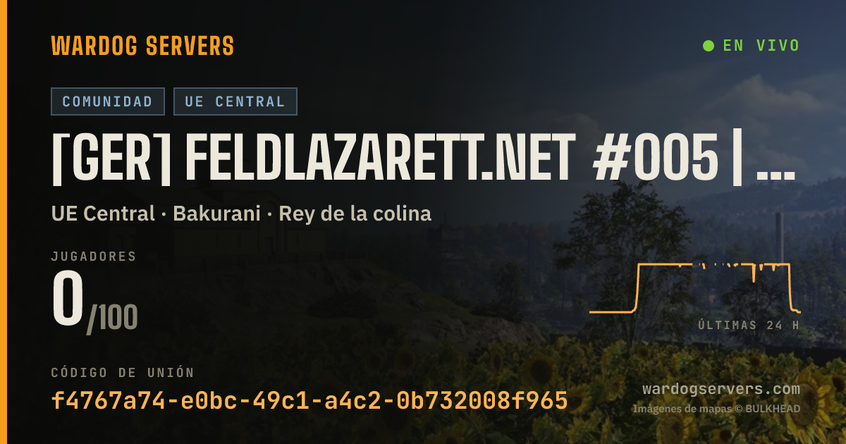 Banner de estado en vivo de [GER] Feldlazarett.net #005 | 17-14-38