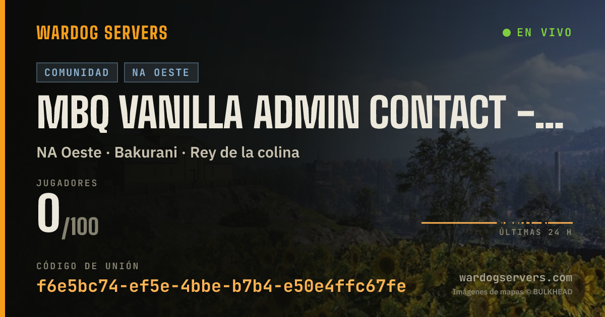 Banner de estado en vivo de MBQ Vanilla admin contact - wardogs@sekure.vip