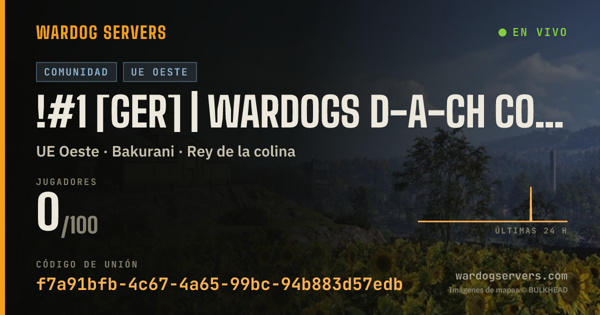 Banner de estado en vivo de !#1 [GER] | Wardogs D-A-CH Community