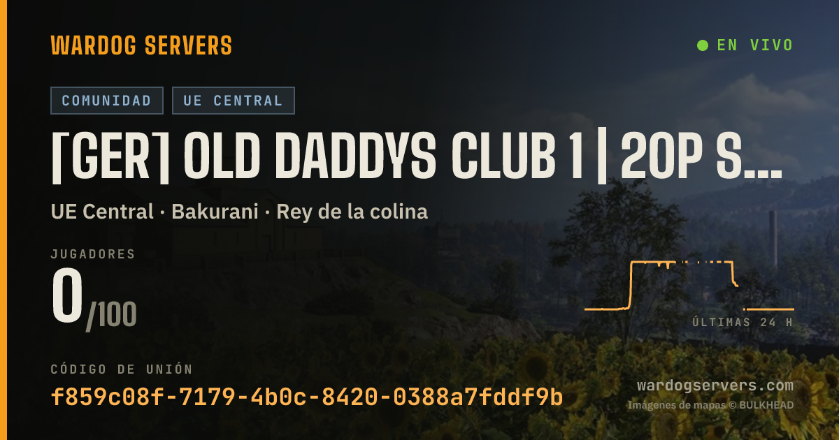 Banner de estado en vivo de [GER] Old Daddys Club 1 | 20p Start |