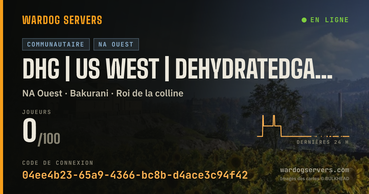Bannière d’état en direct de DHG | US WEST | DehydratedGamers.com | discord.gg/dhg