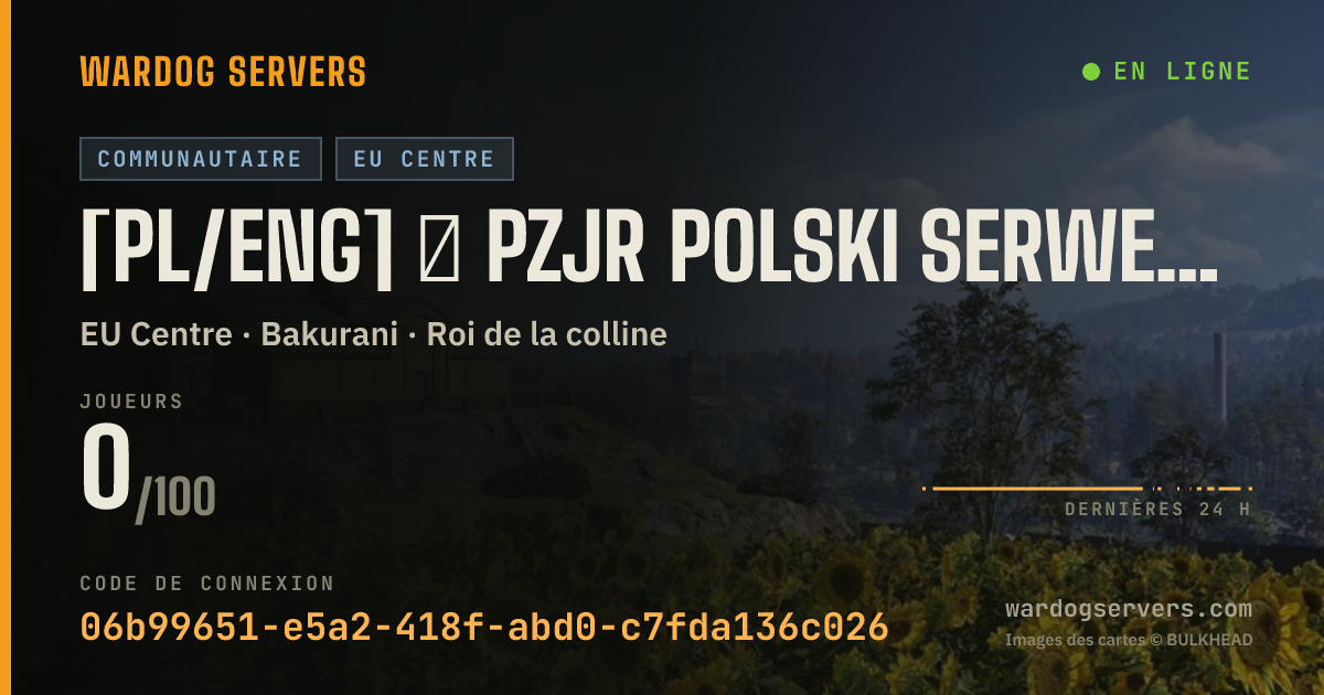 Bannière d’état en direct de [PL/ENG] ♦ PZJR Polski Serwer #2 ♦ Infantry Only 50/50 VIP for S