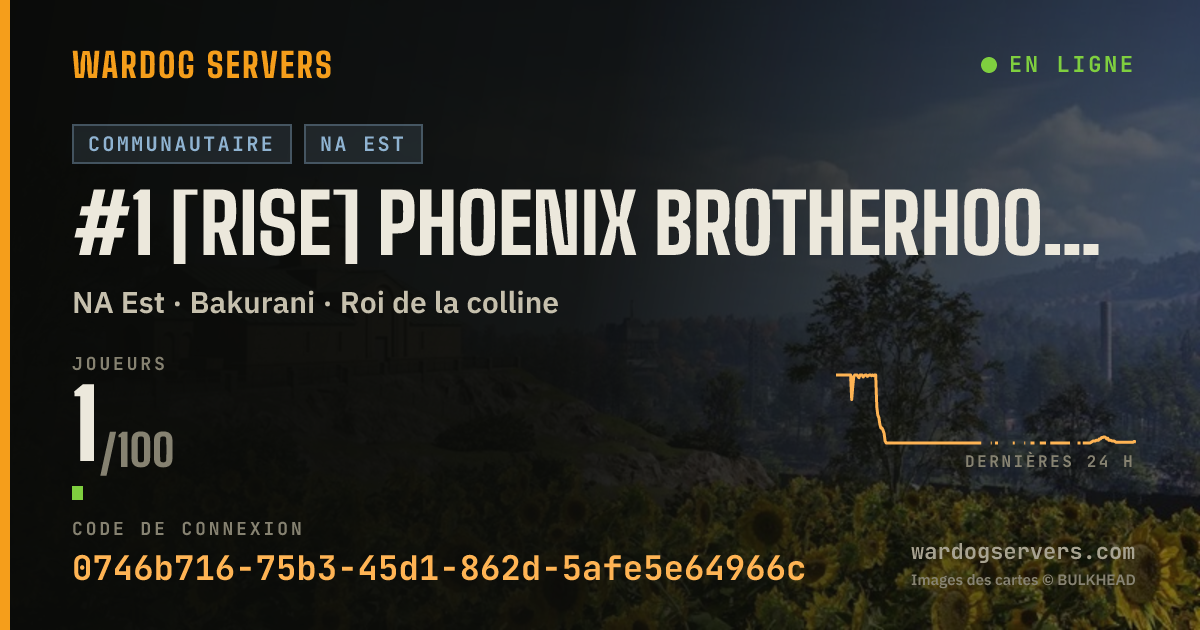 Bannière d’état en direct de #1 [RISE] Phoenix Brotherhood| discord.gg/phoenixbrotherhood