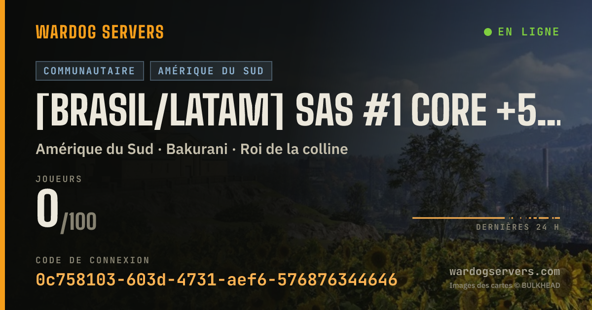 Bannière d’état en direct de [BRASIL/LATAM] SAS #1 CORE +5% BOOSTXP Discord.gg/sasbr