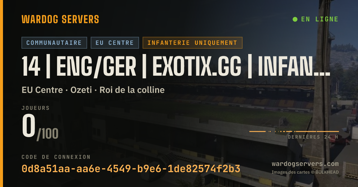 Bannière d’état en direct de 14 | ENG/GER | EXOTIX.GG | INFANTRY | 00-00-00