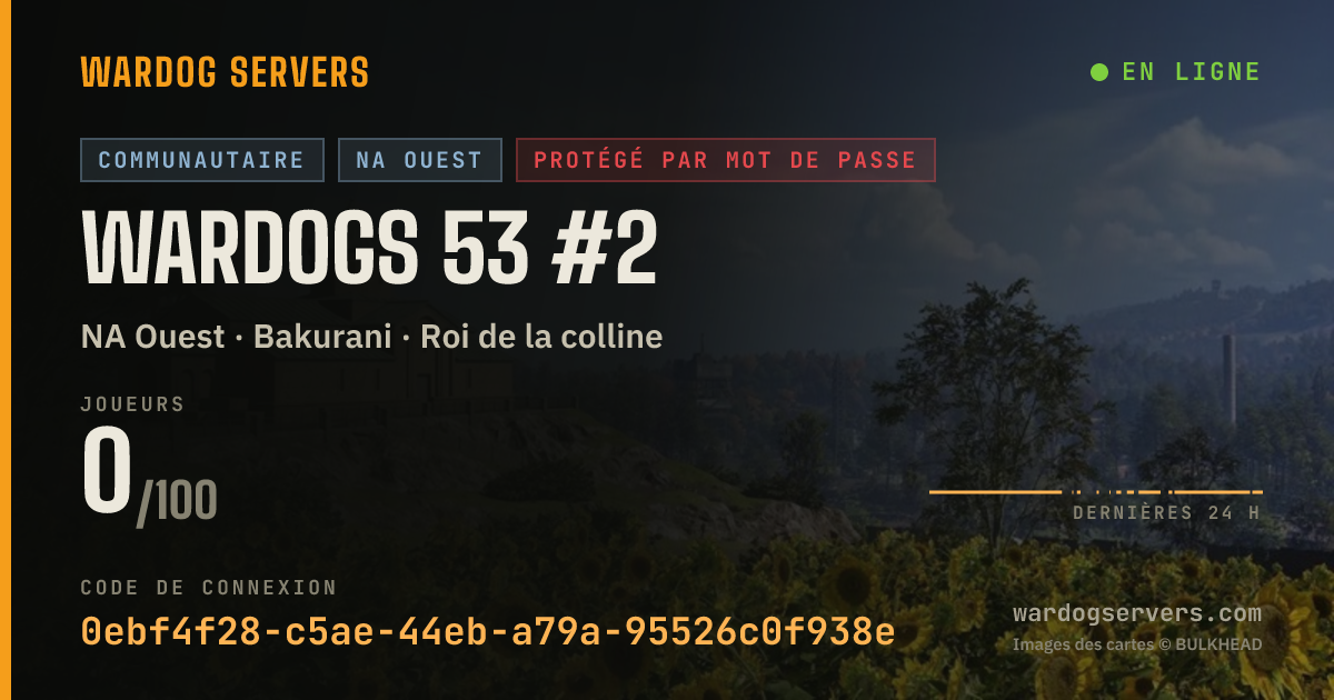 Bannière d’état en direct de WARDOGS 53 #2