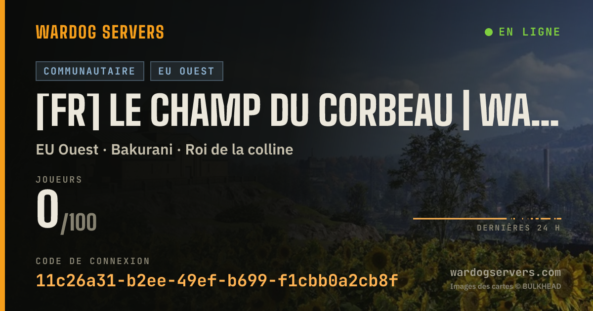 Bannière d’état en direct de [FR] Le Champ du Corbeau | WardogsFrance.fr