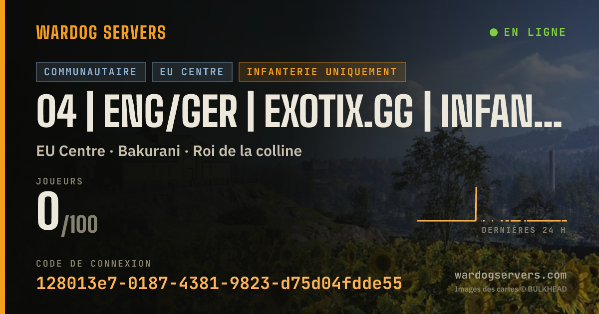 Bannière d’état en direct de 04 | ENG/GER | EXOTIX.GG | INFANTRY | 00-00-00