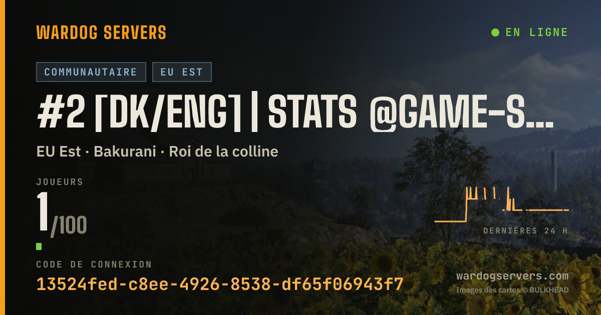 Bannière d’état en direct de #2 [DK/ENG] | Stats @Game-Squad.dk | Dansk Community