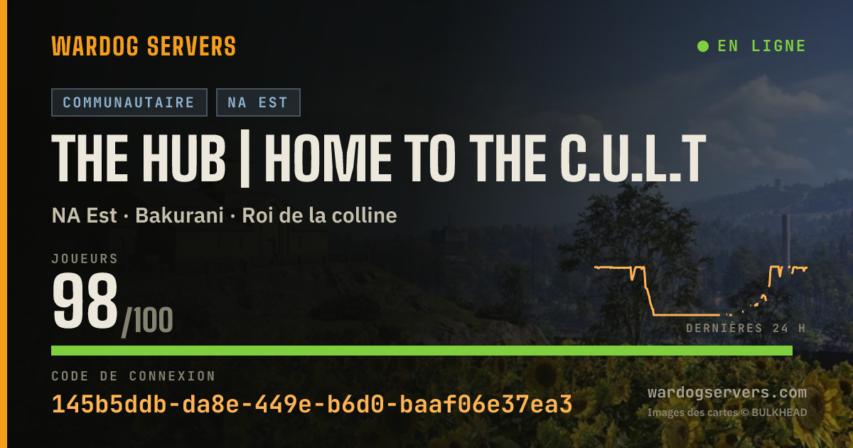 Bannière d’état en direct de The Hub | Home to the C.U.L.T