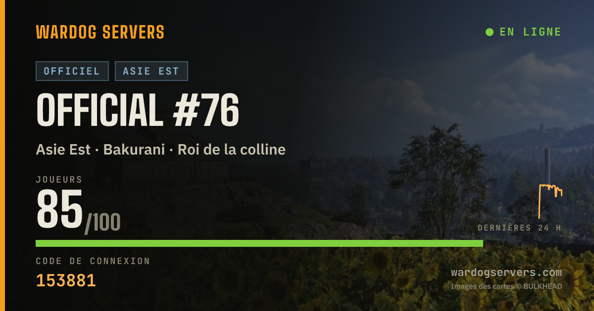 Bannière d’état en direct de Official #76