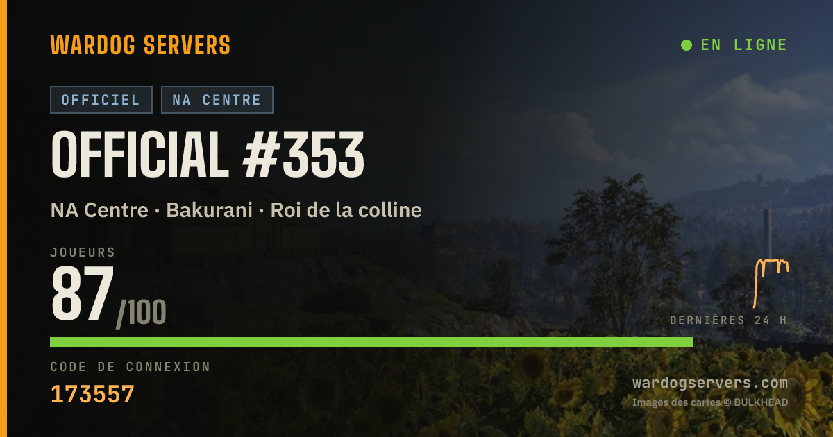 Bannière d’état en direct de Official #353