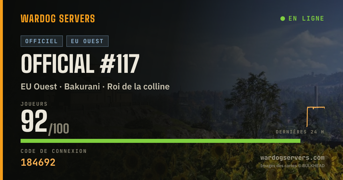 Bannière d’état en direct de Official #117