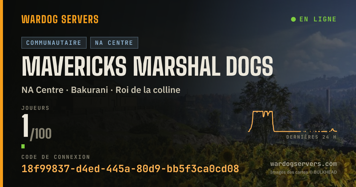 Bannière d’état en direct de Mavericks Marshal Dogs
