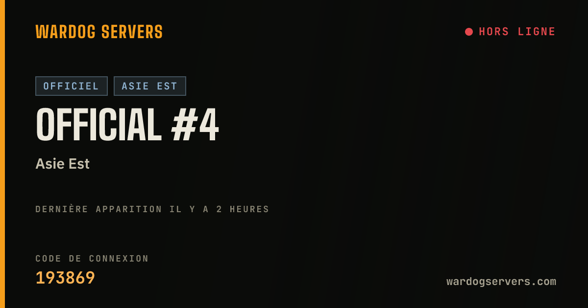 Bannière d’état en direct de Official #4