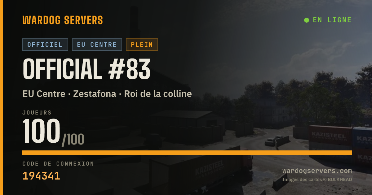 Bannière d’état en direct de Official #83