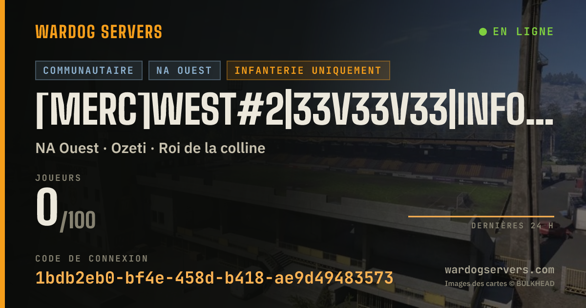Bannière d’état en direct de [Merc]West#2|33v33v33|InfOnly|Discord.gg/m3rc