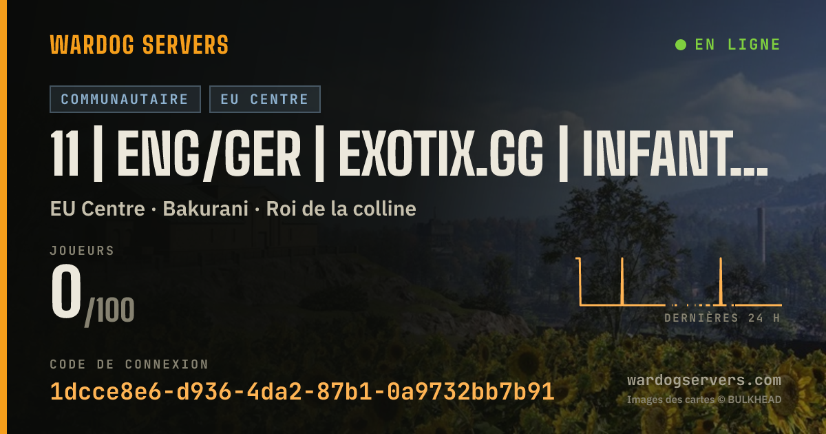 Bannière d’état en direct de 11 | ENG/GER | EXOTIX.GG | INFANTRY | 00-00-00