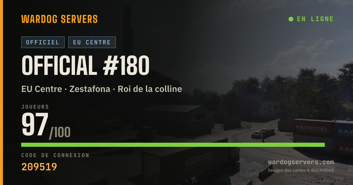 Bannière d’état en direct de Official #180