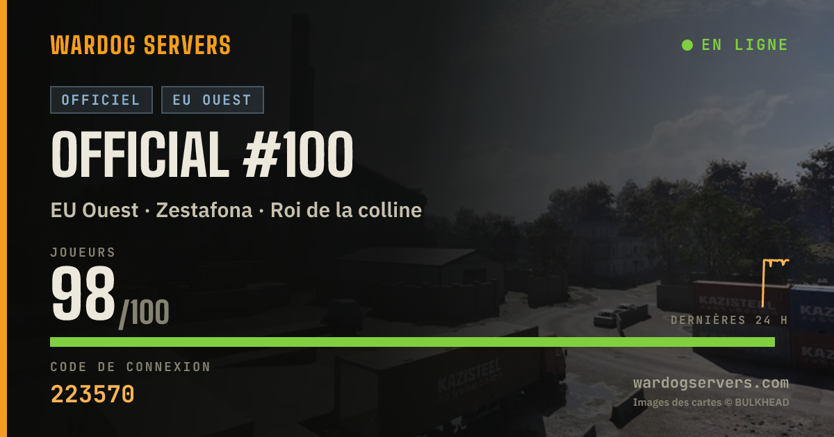 Bannière d’état en direct de Official #100