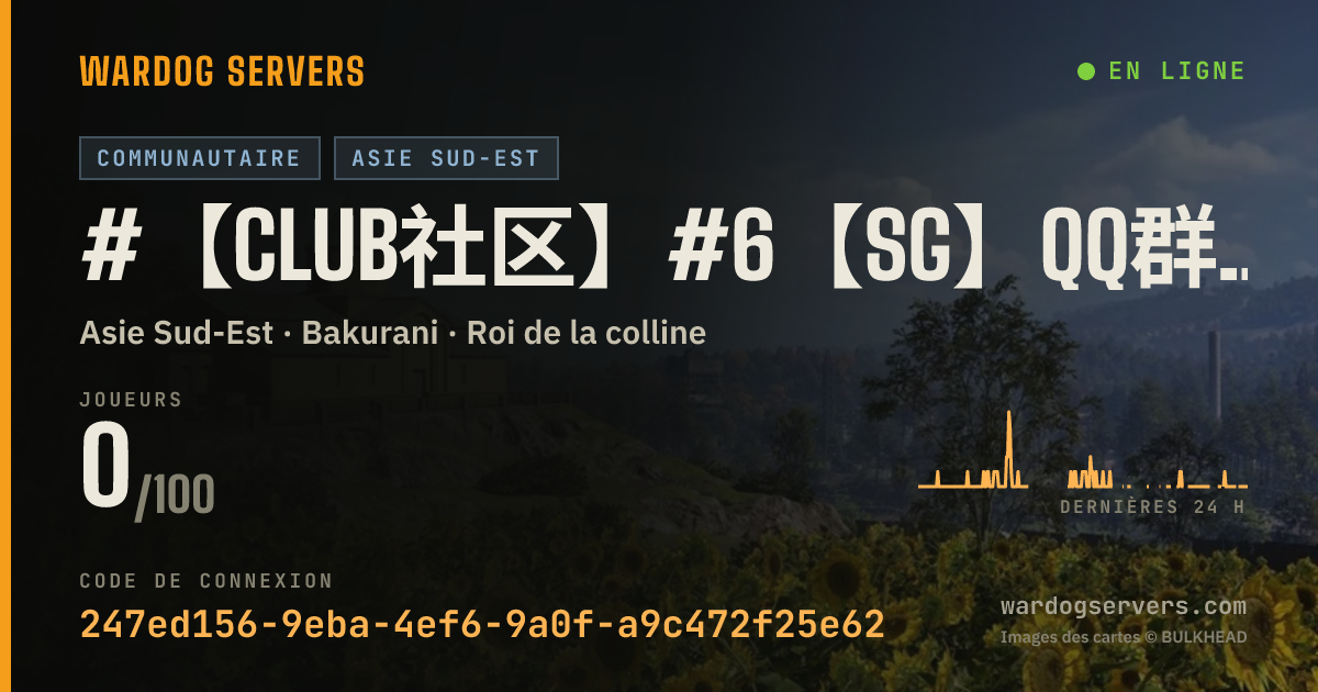 Bannière d’état en direct de #【Club社区】#6【SG】QQ群1102650986|50v50|Oopz:008116