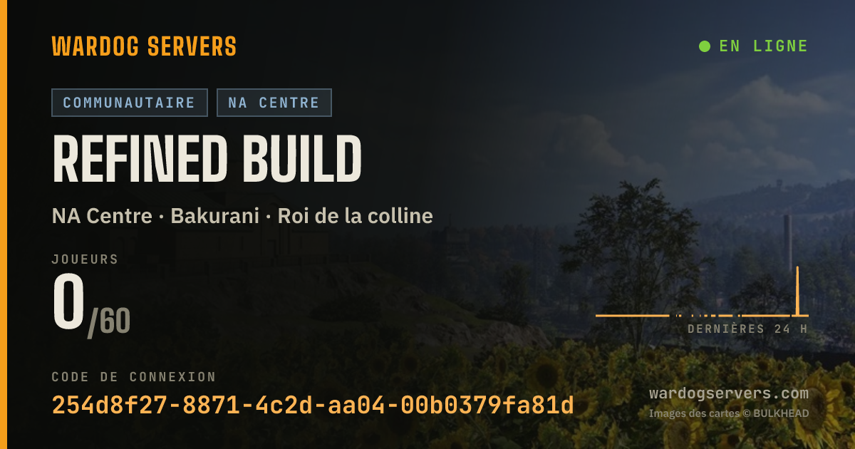 Bannière d’état en direct de refined build