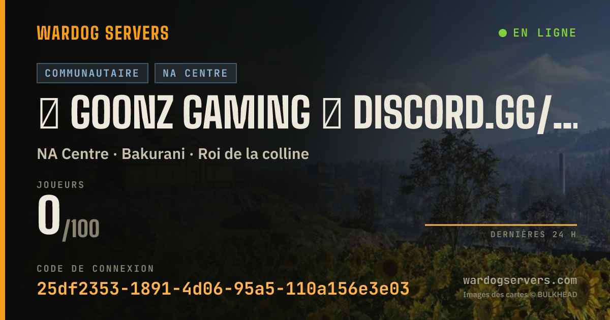 Bannière d’état en direct de ★ GOONZ GAMING ★ DISCORD.GG/GOONZGAMING ★