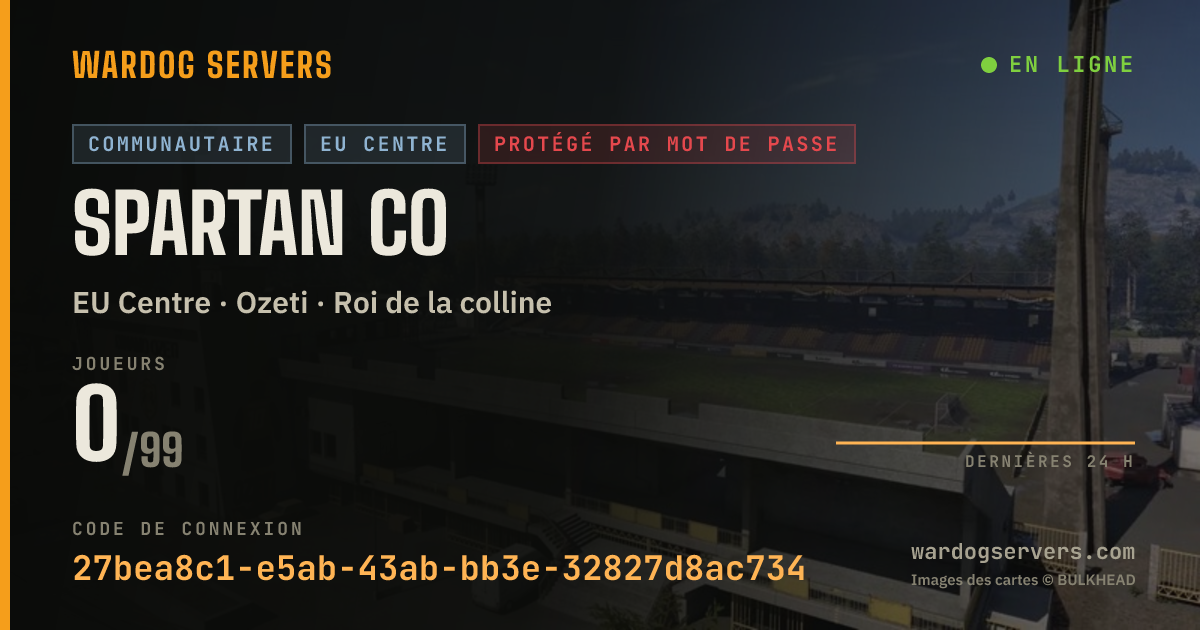 Bannière d’état en direct de Spartan Co