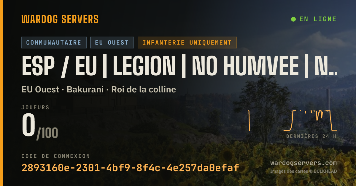 Bannière d’état en direct de ESP / EU | LEGION | NO HUMVEE | NO LANZAGRANADAS
