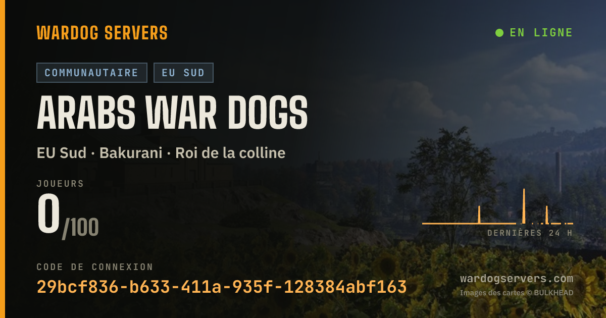Bannière d’état en direct de Arabs War dogs