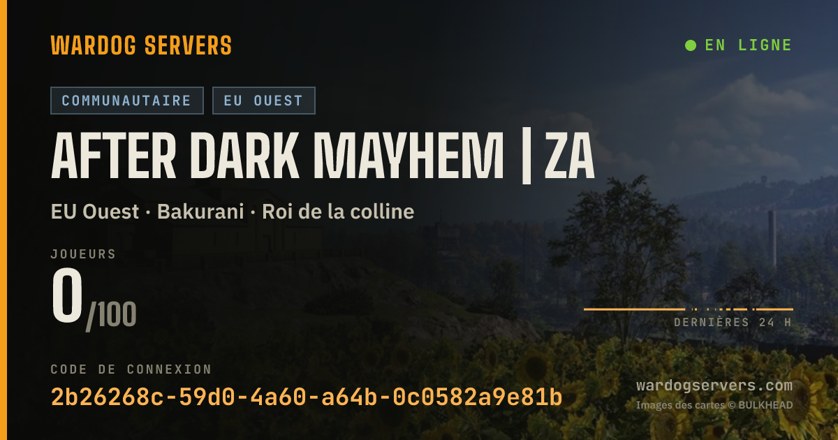 Bannière d’état en direct de After Dark Mayhem | ZA