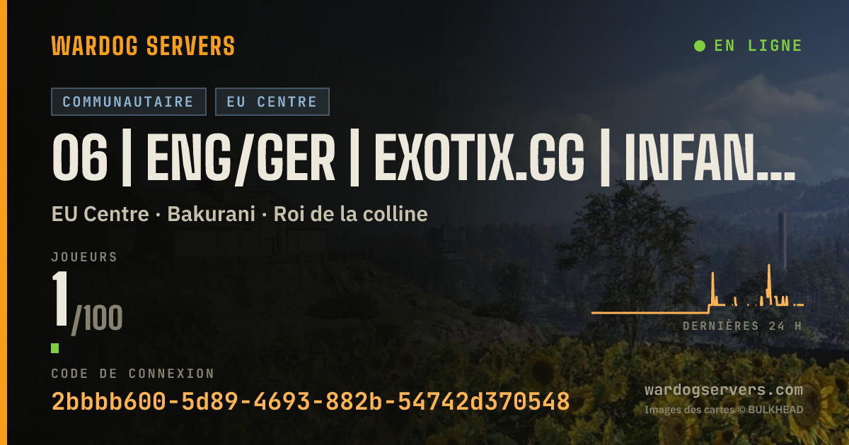 Bannière d’état en direct de 06 | ENG/GER | EXOTIX.GG | INFANTRY FAST | 00-00-00