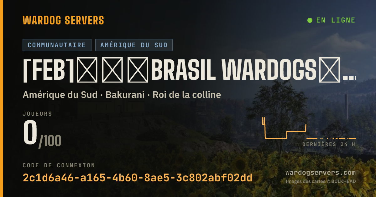 Bannière d’état en direct de [FEB]★★★BRASIL WARDOGS★★★ #1 『DISCORD.GG/FEBSERVER』