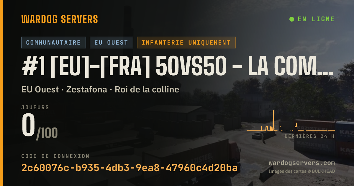 Bannière d’état en direct de #1 [EU]-[FRA] 50vs50 - La Compagnie Creole - Meteo / Infanterie