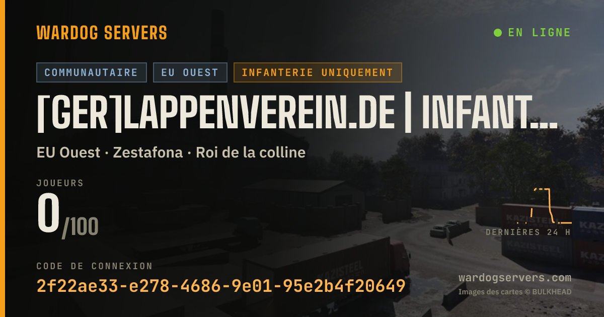 Bannière d’état en direct de [GER]LappenVerein.de | Infantry-Only | Rain-ONLY | NO GL HELI |